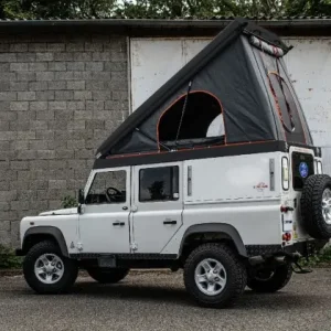 TOIT RELEVABLE ALU CAB ICARUS NOIR POUR LAND ROVER DEFENDER 110 Livraison Gratuite