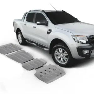 KIT DE 4 BLINDAGES ALUMINIUM 6 MM RIVAL POUR FORD RANGER DE 2012 A 2018 (SANS AD BLUE, INCLUS EURO 6) Authentique