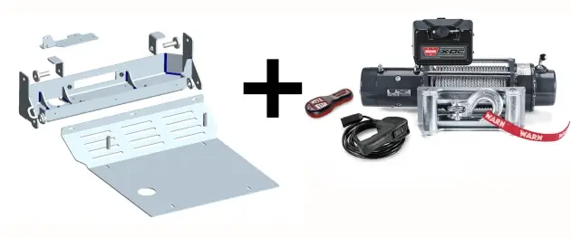 KIT DE MONTAGE INTEGRE AVEC TREUIL WARN XDC POUR MITSUBISHI L200 / FIAT FULLBACK DE 2015 A 2018 Seulement Aujourd’hui