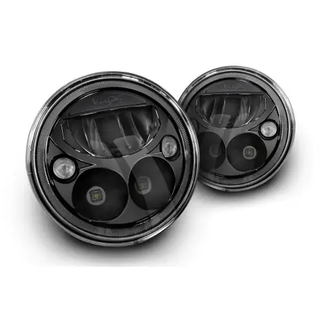 OPTIQUE / PHARE LED VISION-X VORTEX 7'' POUR JEEP WRANGLER JKDE CHEZ VISION-X NOIR/CHROME Offre Spéciale