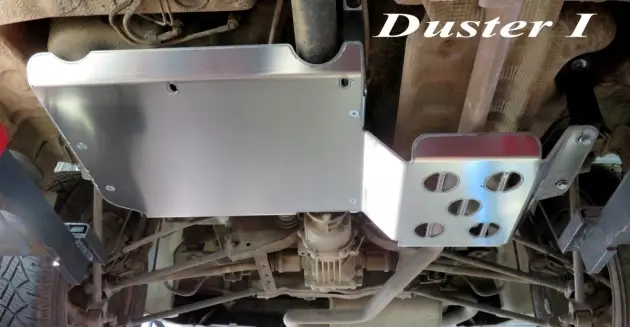 BLINDAGE RESERVOIR/ECHAPPEMENT N4 6MM EN ALUMINIUM POUR DACIA DUSTER Nouveauté