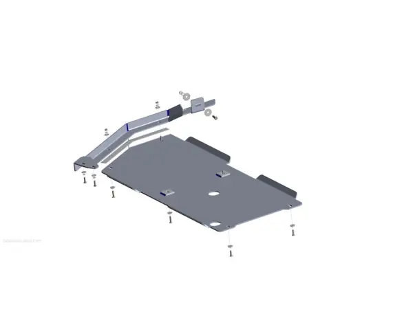 BLINDAGE BOITE VITESSE ET DE TRANSFERT 6MM ALUMINIUM POUR FIAT FULLBACK ET MITSUBISHI L200 A PARTIR DE 2015 (BOITE DE VITESSE MANUELLE UNIQUEMENT) Prix Cassé