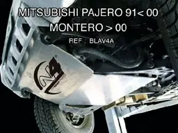 Satisfait Ou Remboursé BLINDAGE AVANT 8MM N4 PAJERO II 91<00 / MONTERO 91<03