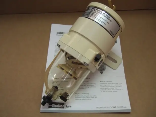 PRE-FILTRE CARBURANT DIESEL RACOR 500FG AVEC FILTRE 10 MICRONS Populaire