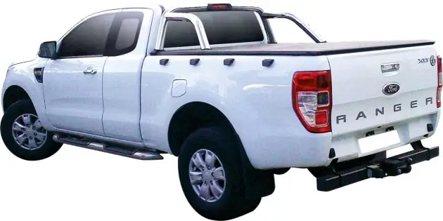 BACHE PLATE NOIRE FORD RANGER DOUBLE CABINE A PARTIR DE 2012 AVEC SPORT BAR Remise