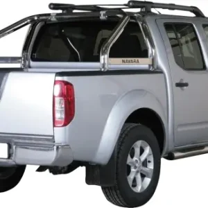 Prix Promo ROLL BAR INOX DOUBLE TUBE Ø 76 MM POUR NISSAN NAVARA D40 DE 2005 A 2015