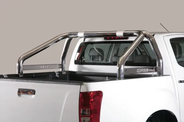 ROLL BAR INOX DOUBLE TUBE Ø 76MM POUR ISUZU D-MAX A PARTIR DE 2012 Usine Directe