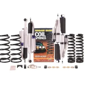 KIT DE SUSPENSION TERRAIN TAMER AVEC AMORTISSEUR PRO SHOCK REHAUSSE +40/50MM POUR TOYOTA KDJ/GRJ120/125 2002-2008 Prix Choc