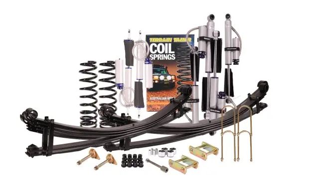 KIT DE SUSPENSION TERRAIN TAMER AVEC AMORTISSEUR PRO SHOCK REHAUSSE +40/50MM POUR TOYOTA LANDCRUISER 78/79 Super Prix