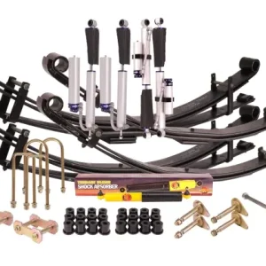 Haute Qualité KIT DE SUSPENSION TERRAIN TAMER AVEC AMORTISSEUR PRO SHOCK REHAUSSE +40/50MM POUR TOYOTA LANDCRUISER 75