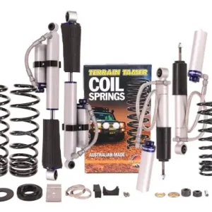 KIT DE SUSPENSION TERRAIN TAMER AVEC AMORTISSEUR PRO SHOCK REHAUSSE +40/50MM POUR NISSAN NAVARA D23 RESSORT HELICOIDAUX ARR Seulement Aujourd’hui
