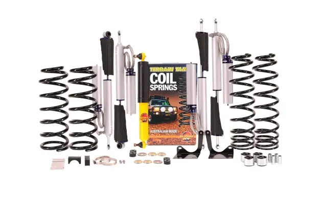 KIT DE SUSPENSION TERRAIN TAMER AVEC AMORTISSEUR PRO SHOCK REHAUSSE +40/50MM POUR TOYOTA LANDCRUISER 105 Meilleur Choix