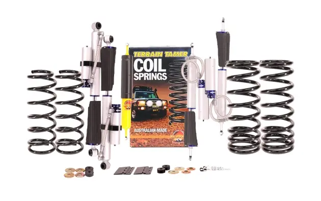Prix Choc KIT DE SUSPENSION TERRAIN TAMER AVEC AMORTISSEUR PRO SHOCK REHAUSSE +40/50MM POUR NISSAN PATROL Y61 A PARTIR DE 1997