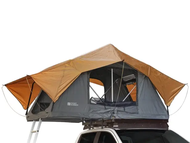 Commander Maintenant TENTE DE TOIT FRONTRUNNER FEATHER-LITE 130 X 220CM AVEC ECHELLE ET BACHE DE PROCTECTION NOIR
