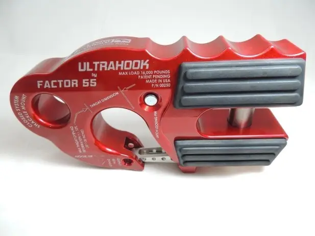 Promotion Arrêt de câble rouge pour treuilUltraHook Factor 55