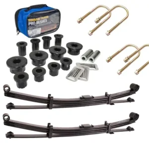 Meilleure Vente KIT LAMES (AVEC SILENT BLOCS ET BRIDES) PARABOLIQUE ARRIERE TERRAIN TAMER - REHAUSSE +50MM TARAGE +0KG/+400KG - POUR FORD RANGER PXI-PXII-PXIII / MAZDA BT50