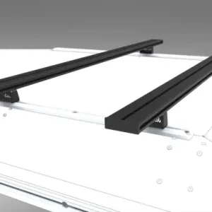 BARRES DE TOIT ALU CAB 1450 MM (X2) - NOIRES (VENDU SANS PIEDS) Affaire À Saisir