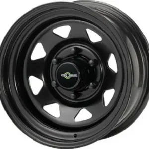 Vente Directe JANTE ACIER GOSS TRIANGULAR BLACK 6 X 15 ENTRAXE 5 X 139.7 DEPORT 0