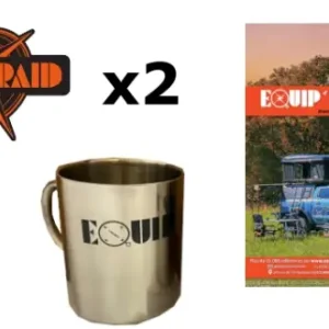 Prix Choc PACK CADEAU EQUIP'RAID : 2 MUGS + 2 AUTOCOLLANTS + CATALOGUE BEST SELLER 2021-2022