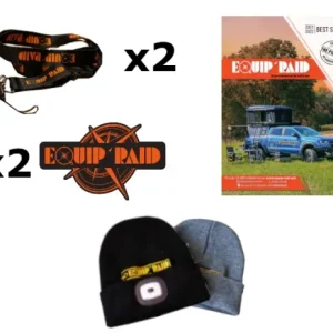 PACK CADEAU EQUIP'RAID : 2 BONNETS + 2 TOURS DE COU + 2 AUTOCOLLANTS + CATALOGUE BEST SELLER 2021-2022 Prix Réduit