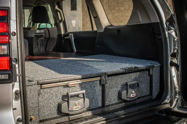 Top Vente AMENAGEMENT INTERIEUR ARB DOUBLE TIROIR POUR TOYOTA J150 5 PORTES / 7 PLACES