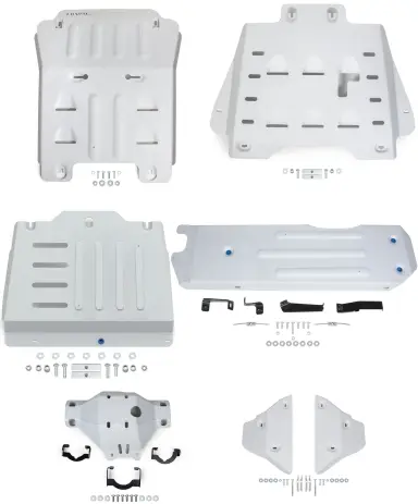 KIT DE 6 BLINDAGES ALUMINIUM 6 MM RIVAL POUR ISUZU D-MAX A PARTIR DE 2020 Nouveauté