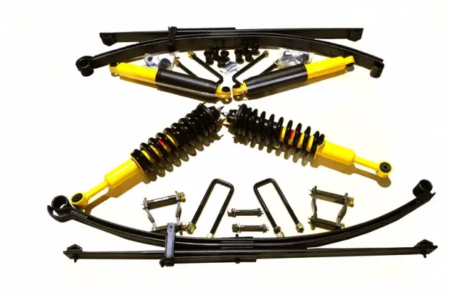 Nouvelle Collection KIT DE SUSPENSION TERRAIN TAMER AVEC LAMES PARABOLIQUES 400-700KG REHAUSSE +40/50MM POUR FORD RANGER PX DE 2012 A 2018