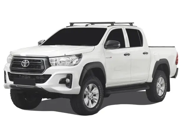 KIT DE BARRES DE TOIT POUR UNE TOYOTA HILUX REVO DOUBLE CABINE (2016+) AVEC RAILS AND PIEDS - DE FRONT RUNNER Pas Cher