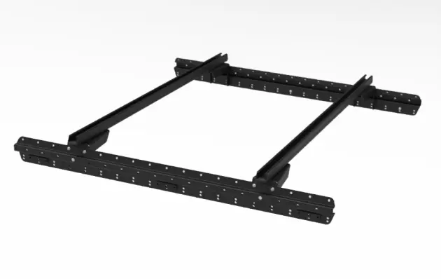 MULTI RACK SYSTEM BAS TECHNIC OFFROAD POUR JEEP WRANGLER GLADIATOR JT AVEC 2 BARRES DE TOIT RHINO RACK HEAVY DUTY NOIRE 1500 MM Offre Limitée