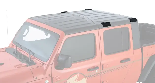 Nouveauté SYSTEME DE SUPPORTS BACKBONE RHINO RACK A 4 ANCRAGES POUR JEEP GLADIATOR JT