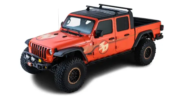 Prix Choc KIT BACKBONE BARRES DE TOIT HEAVY DUTY RHINO RACK 1500 MM NOIRES POUR JEEP GLADIATOR JT (AVEC PIEDS RLT600)