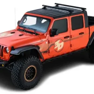 KIT BACKBONE BARRES DE TOIT HEAVY DUTY RHINO RACK 1500 MM NOIRES POUR JEEP GLADIATOR JT (AVEC PIEDS RCL4) Prix Réduit