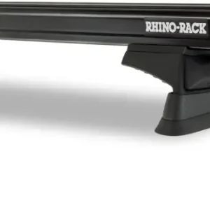 Bon Plan KIT 2 BARRES DE TOIT HEAVY DUTY NOIRES 1375 MM ET PIEDS RHINO RACK POUR LAND ROVER DISCOVERY 3 ET 4 AVEC RAILS D'ORIGINES
