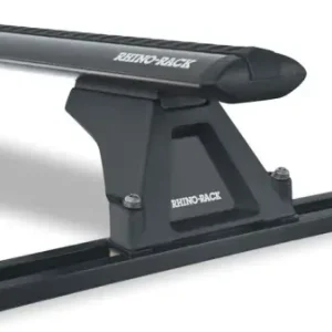 Must-Have KIT 3 BARRES DE TOIT VORTEX NOIRES 1375 MM ET PIEDS RHINO RACK POUR LAND ROVER DISCOVERY 3 ET 4 (INCLUS RAILS)