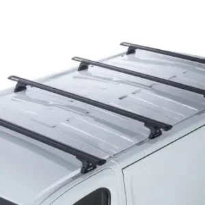 KIT 4 BARRES DE TOIT SPORTZ NOIRES 1650 MM POUR RENAULT TRAFIC ET OPEL VIVARO A PARTIR DE 2014 L1H1 (AVEC PIEDS RLT600) Promotion Saisonnière