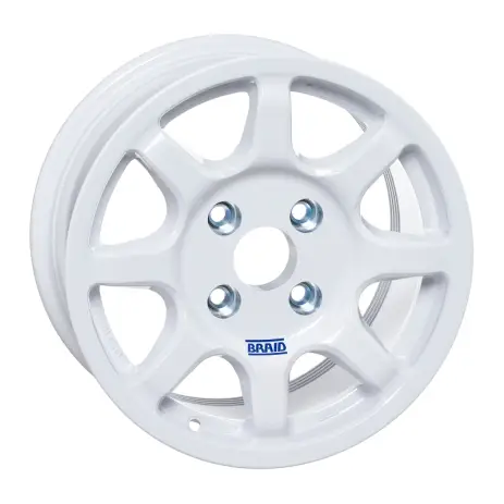 JANTE ALUMINIUM BRAID FULLRACE B BLANCHE 7 X 14 ENTRAXE 4 X 136 DEPORT 10 POUR CAN-AM MAVERICK Dernier Modèle