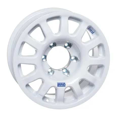 JANTE ALUMINIUM BRAID FULLRACE BLANCHE 7 X 16 ENTRAXE 5 X 130 DEPORT 30 POUR MERCEDES CLASSE G Petit Prix