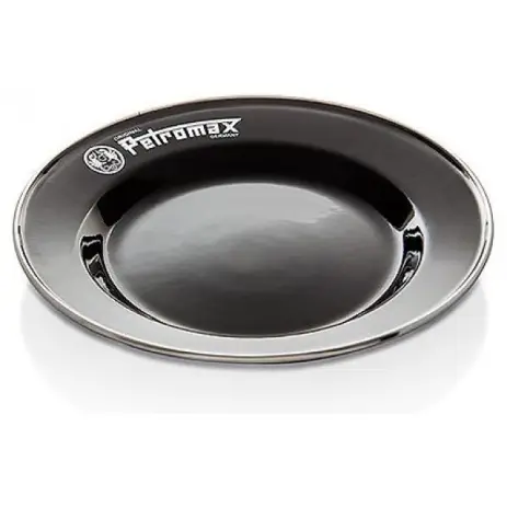 Usine Directe SET DE 2 ASSIETTES EN EMAIL PETROMAX NOIR ( 22cm )