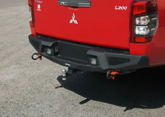 Dernière Chance PARE CHOCS ARRIERE RIVAL EN ALUMINIUM POUR MITSUBISHI L200 A PARTIR DE 2019 SANS FEUX LED