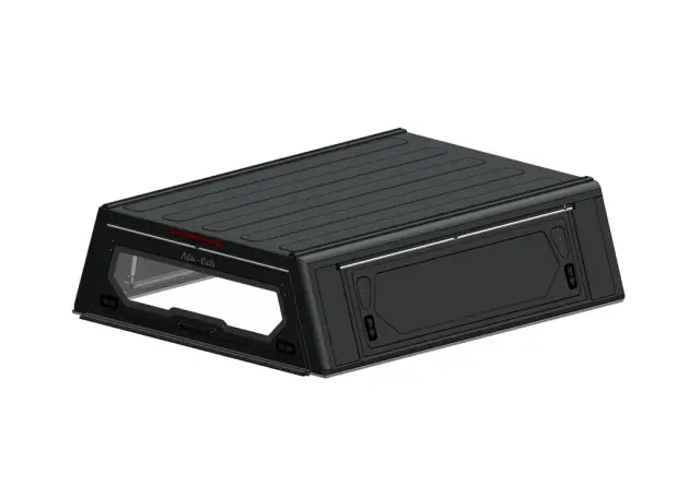Soldes HARDTOP ALU CAB "CONTOUR NEXT GENERATION" POUR TOYOTA TACOMA GEN3 2016-2023 BENNE LONGUE - ALUMINIUM NOIR SANS VITRES LATERALES