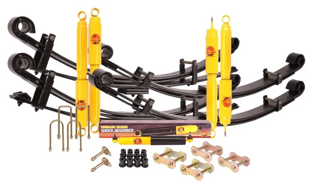 Dernière Chance KIT DE SUSPENSION TERRAIN TAMER LAMES PARABOLIQUES REHAUSSE +40/50MM POUR TOYOTA BJ60, FJ60/62 ET HJ60/61/62
