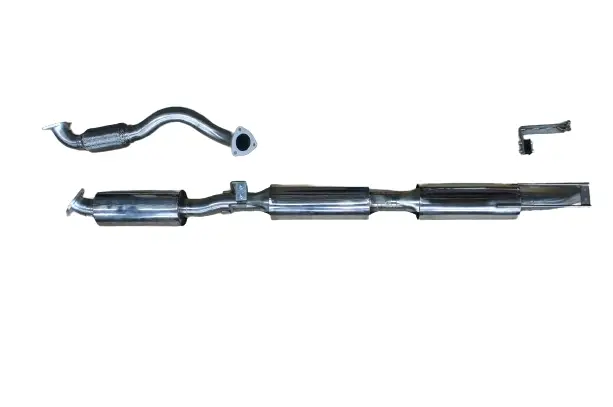 Vente Directe ECHAPPEMENT INOX : SORTIE LATERALE, APRES TURBO (moteur HDJ80), (2 piEces) POUR TOYOTA LAND CRUISER HZJ78 DE 1999- 4.2L D