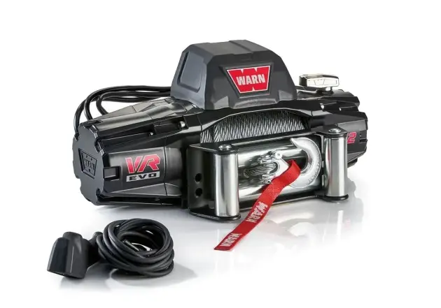 Acheter En Ligne TREUIL WARN VR EVO 12 5.4 TONNES 12V CABLE ACIER AVEC COMMANDE FILAIRE ET SANS FIL