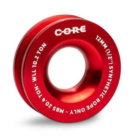 Nouvel Arrivage POULIE DE RENVOI CORDE SYNTHETIQUE 98MM (DONUT) ROUGE 20.4 TONNES