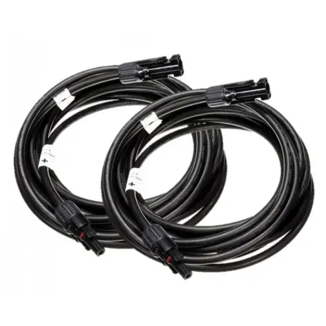 Super Prix PAIRE DE RALLONGES DE CABLES SOLAIRES AVEC CONNECTEURS RAPIDES MC4 5M
