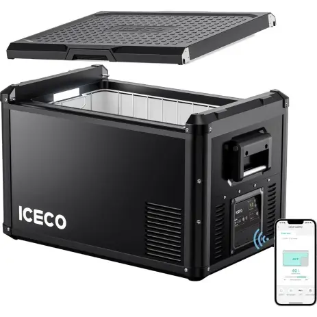 Commander Maintenant REFRIGERATEUR CONGELATEUR ICECO VL PRO 60L SIMPLE COMPARTIMENT NOIR