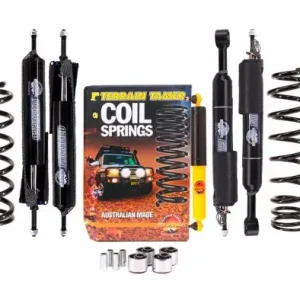 KIT DE SUSPENSION TERRAIN TAMER AVEC AMORTISSEURS FORTIFIEDREHAUSSE +40/50MM POUR TOYOTA HDJ80 Acheter En Ligne