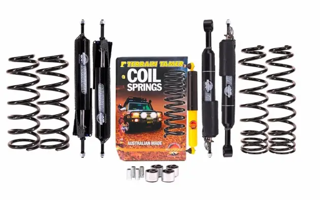 KIT DE SUSPENSION TERRAIN TAMER AVEC AMORTISSEURS FORTIFIEDREHAUSSE +40/50MM POUR TOYOTA HDJ80 Acheter En Ligne
