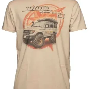 Nouvel Arrivage T-SHIRT LAND CRUISER BOUSSOLE BEIGE TAILLE L