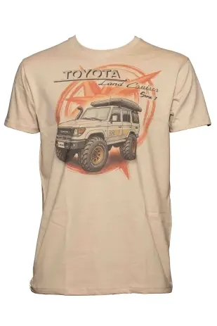 T-SHIRT LAND CRUISER BOUSSOLE BEIGE TAILLE XL Vente Flash